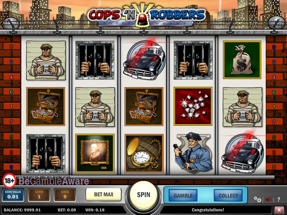 Cops And Robbers slot Videocam