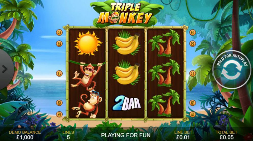 Nyttiga Triple Monkey slot Handyluder